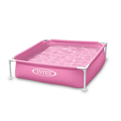 Intex Dětský bazén Mini Frame 122 x 122 x 30 cm růžový